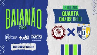 JACUIPENSE 0 X 2 JEQUIÉ | PARTIDA COMPLETA | #BaianãoNaTVE - 04/02/2026