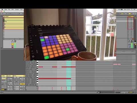 Playing with free Mad Zach 64 pad pack for Ableton Push