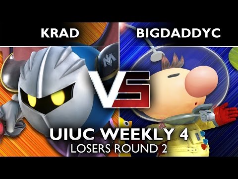 [Smash 4 Weekly #4] Singles Losers Round 2: Krad (Meta Knight) vs. BigDaddyC (Olimar)