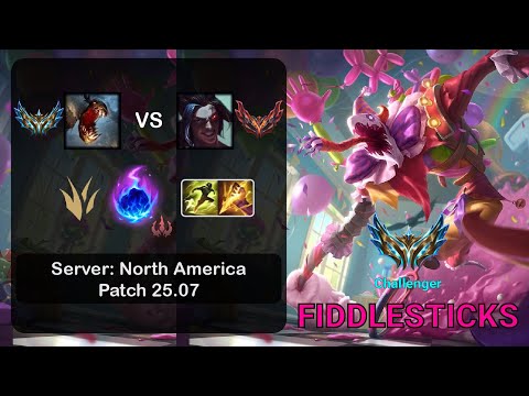 Fiddlesticks Jungle vs Kayn - NA Challenger - Patch 25.07