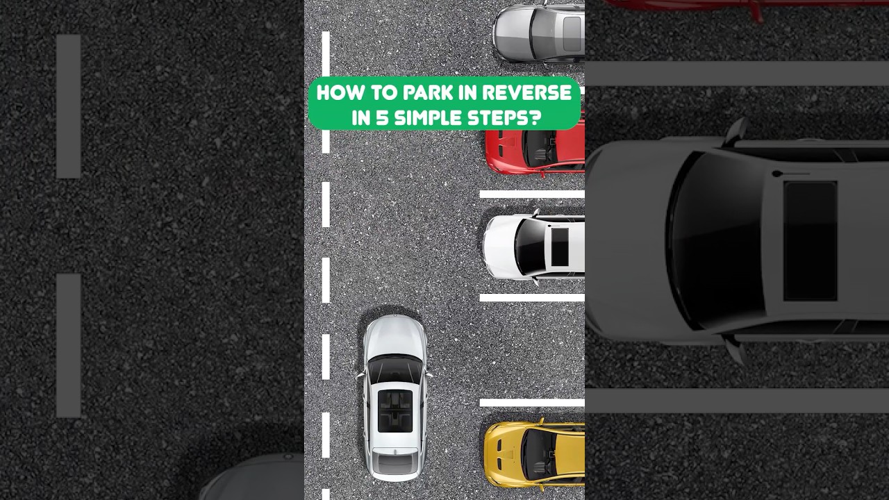 How to park in reverse in 5 simple steps? #reverseparking #parking #parkingtips #drivingtest #cars