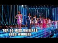 ANNOUNCEMENT OF TOP 20 WINNERS OF MISS UNIVERSE 2023 |🔴
