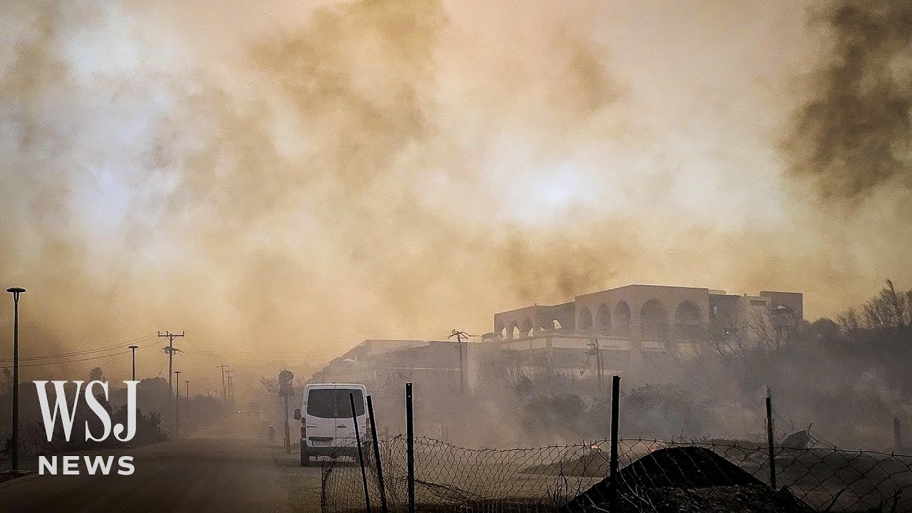 Greece Wildfires Force Tourist and Resident Evacuations on Rhodes | WSJ News