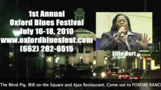 www.VisitOxfordMS.com presents, &quot;1st Annual Oxford Blues Festival&quot;.