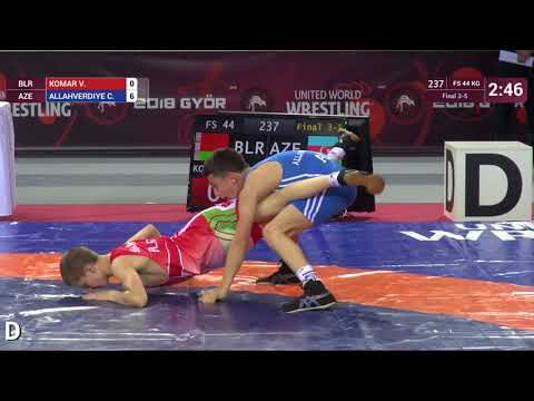 BRONZE FS - 44 kg: V. KOMAR (BLR) v. C. ALLAHVERDIYE (AZE)