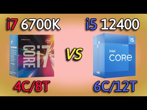 i5 12400 vs i7 6700K - Benchmark and test in 8 Games 1080p