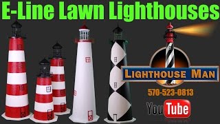 Economy Stucco Lawn Lighthouses - Lighthouse Man