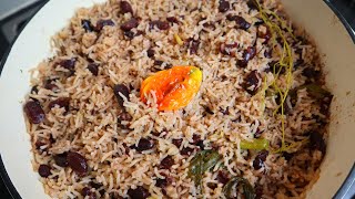 How To Make Jamaican Rice And Peas Using Canned Beans | Caribbean Rice & Peas