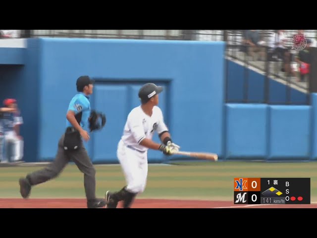 【ファーム】豪快な一発!! マリーンズ・山口航輝 レフトへの先制3ランホームラン!!  2024年9月21日 千葉ロッテマリーンズ 対 オイシックス新潟アルビレックスBC