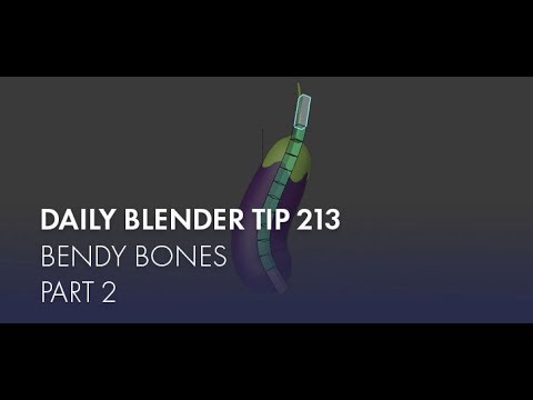 Daily Blender Tip 213 - Bendy Bones in Blender 2.8 part 2
