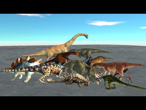 Herbivora Dinosaurs Vs Carnivore Dinosaurs - Animal Revolt Battle Simulator