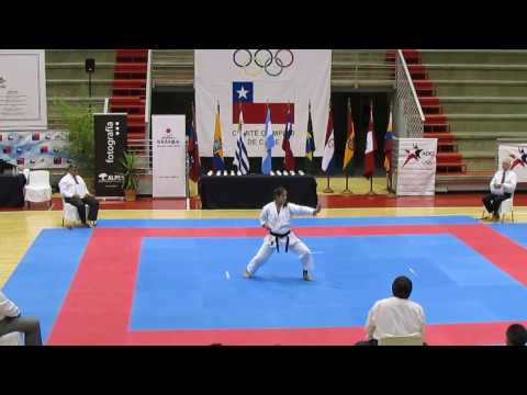 JKA Chile 2014 Torneo Columbus - Jeanette Castaneda (Gojushiho Sho)