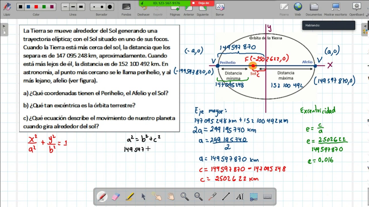Watch Aplicación de la ELIPSE | Ejemplo 4 ÓRBITA DE LA TIERRA Now Aplicación de la ELIPSE | Ejemplo 4 ÓRBITA DE LA TIERRA