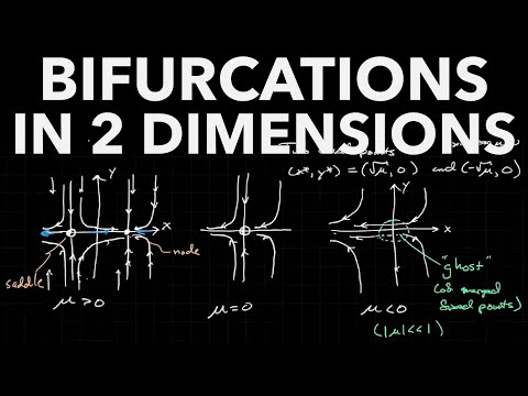 Bifurcations in 2D, Part 1: Introduction, Saddle-Node, Pitchfork, Examples