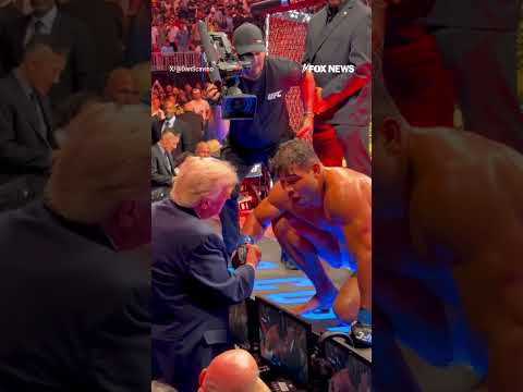 UFC champion THANKS TRUMP after winning #foxnews #news #us #fox