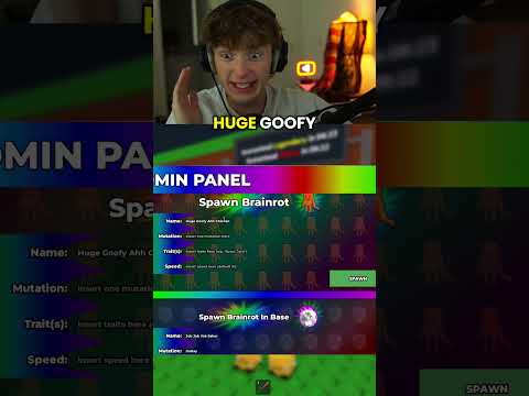 Using ADMIN PANEL to Spawn RAREST BRAINROT!