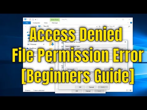 Windows 7/8/10 - “You Do Not Have Permission To Access” Error Fix
