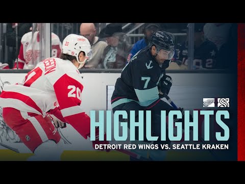 Detroit Red Wings vs Seattle Kraken | 12/6 Game Highlights