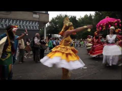 Maracatudo Mafua Parade at Notting Hill Carnival 2012 with Cocoyea Mas Band - Monday
