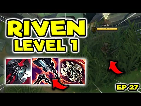 RIVEN TOP HOW TO WIN LANE AT LEVEL 1 (ADVANCED) - S11 RIVEN TOP GAMEPLAY (Season 11 Riven Guide) #27