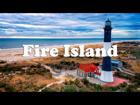 Aerial tour of Fire Island and its sands
