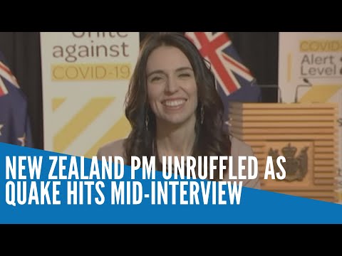 New Zealand PM unruffled as quake hits mid interview