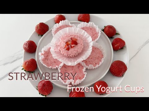 4 Ingredient Strawberry Frozen Cups