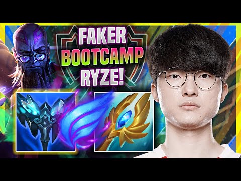 FAKER TRIES HIS ICONIC RYZE IN EUW SOLOQ! *WORLDS BOOTCAMP* - T1 Faker Plays Ryze MID vs Tryndamere!