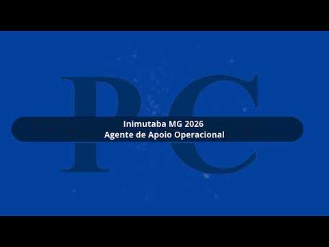 Apostila Prefeitura de Inimutaba MG 2026 Agente de Apoio Operacional