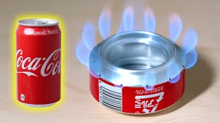 Challenge to recycle Coca-Cola!/ Make a simple alcohol stove (soda can stove)