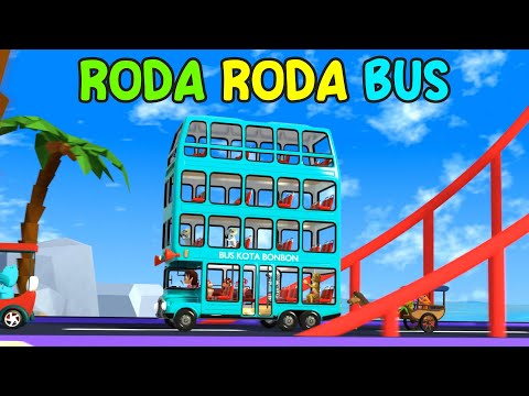 Roda Roda Bus Berputar Putar 🚌🚌🚌 Lagu Anak Indonesia Viral