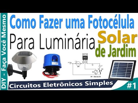 Como Fazer uma Fotocélula de 3,7 Volts para Luminária de Jardim