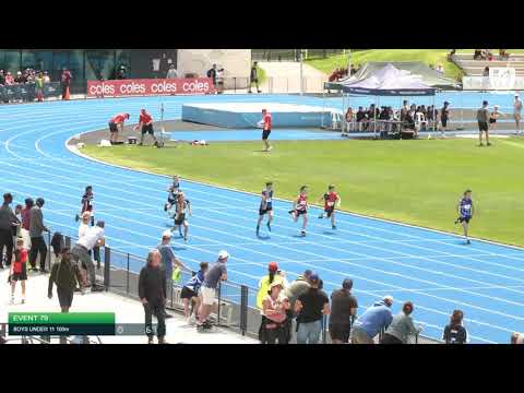 Boys Under 11 100m H12 - 2020 State Combined Events Championships // LAVicTV