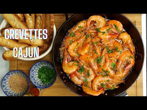 CREVETTES EPICEES SAUCE CAJUN -- NOUVELLE ORLEANS STYLE