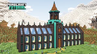How To Build Castle Villager Trading Hall Minecraft Tutorial