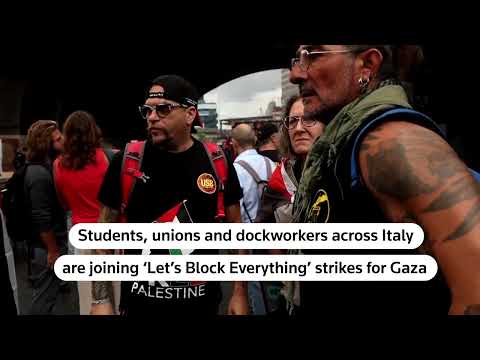 'Port Closed To War' - Genoa Dockers Walk Out In Gaza Solidarity