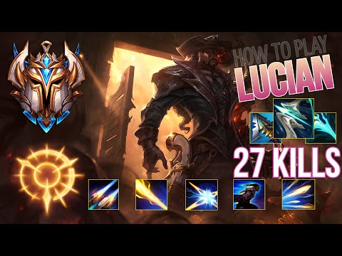 CHALLENGER RANK 1500LP Guides How to Play Lucian ADC & Carry + Best Build/Runes Season 12