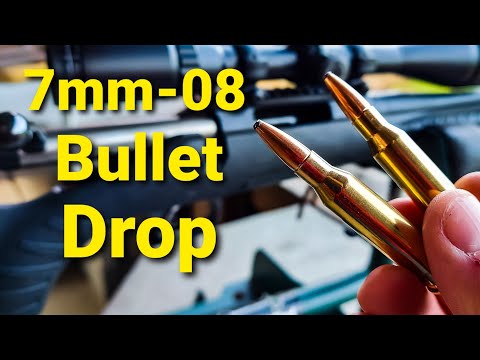 7mm-08 Bullet Drop - Demonstrated and Explained