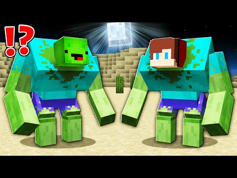 JJ MAIZEN & Mikey - How Mikey and JJ became a MUTANT ZOMBIES ? - Minecraft (Maizen)