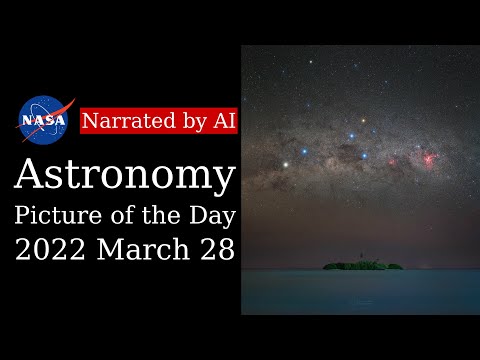 APOD: 2022-03-28 - Gems of a Maldivean Night (Narrated by Emma)