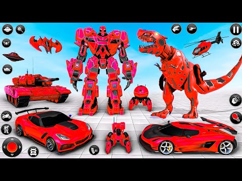 Dino Robot Transformation Jet Bike Car Dinosaur Robot Game New Mega Map - Android Gameplay