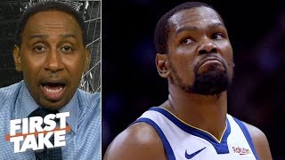 'No way' the Warriors win a title without Kevin Durant - Stephen A. | First Take