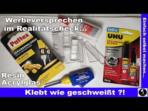 Superglue reality check... resin and acrylic glass.