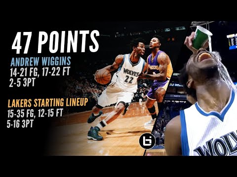 Andrew Wiggins Full Highlights 2016-11-13 vs Lakers   47 Pts, Career HIGH!