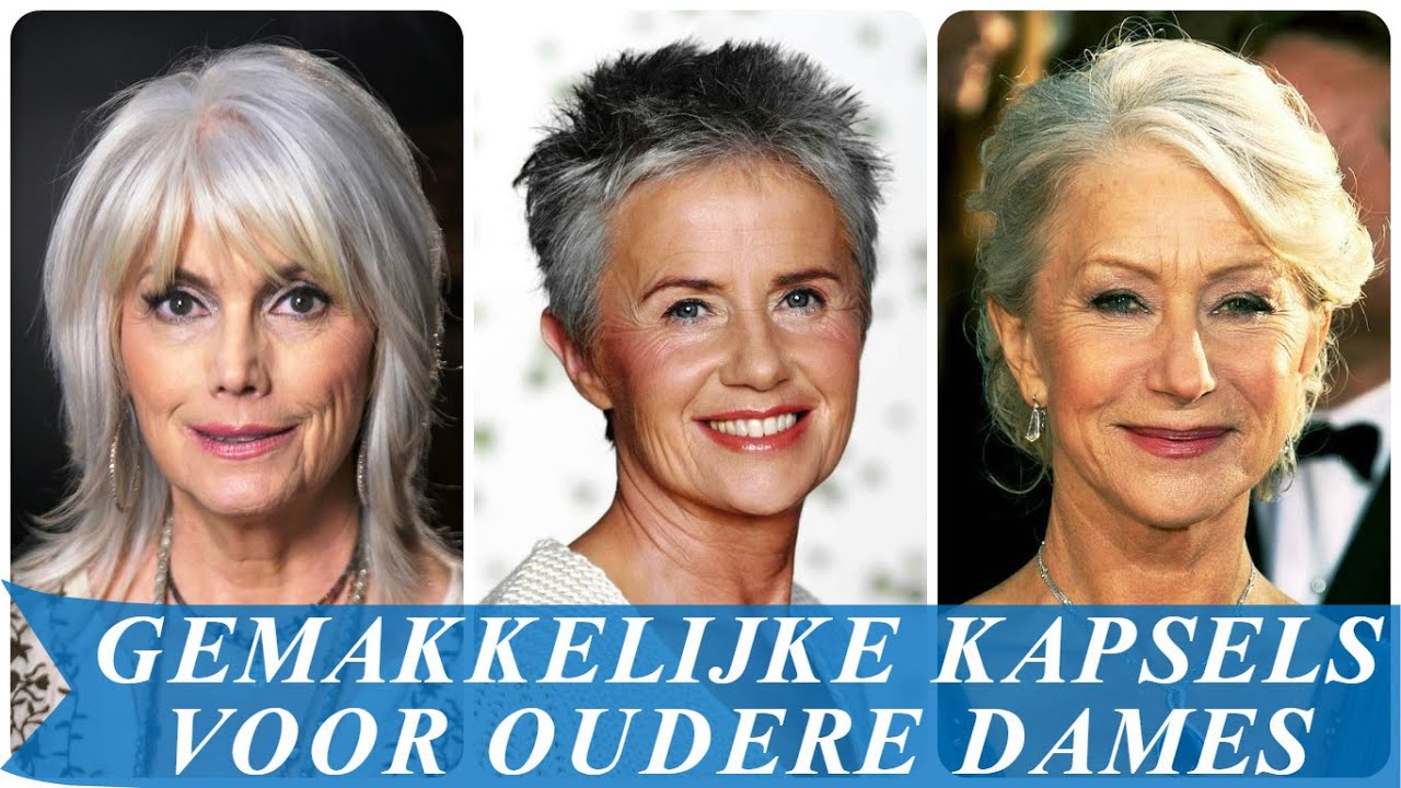 Gemakkelijke kapsels voor oudere dames