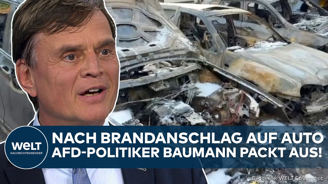 AFD: Brandanschlag auf Auto von Bernd Baumann! Bekennerschreiben! Politiker äußert sich zur Lage