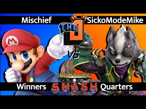 Mischief (Mario) vs. SickoModeMike (Wolf) - WQF | Boardwalk Smash SSBU (6/16/2022)