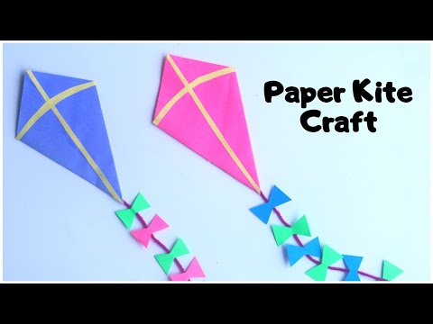 How To Make Paper Kite | Easy Paper Kite Craft