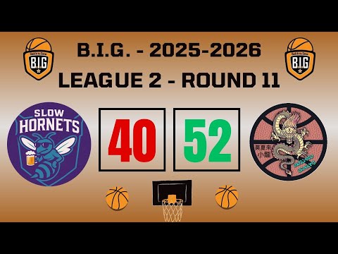 Slow Hornets 40-52 Moschato Dragons (Round11-League2-10/01/2026)
