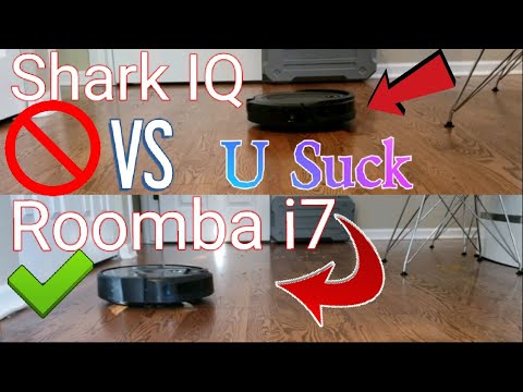 Roomba i7 vs Shark IQ Cleaning Test. Who Sucks MORE 😞
